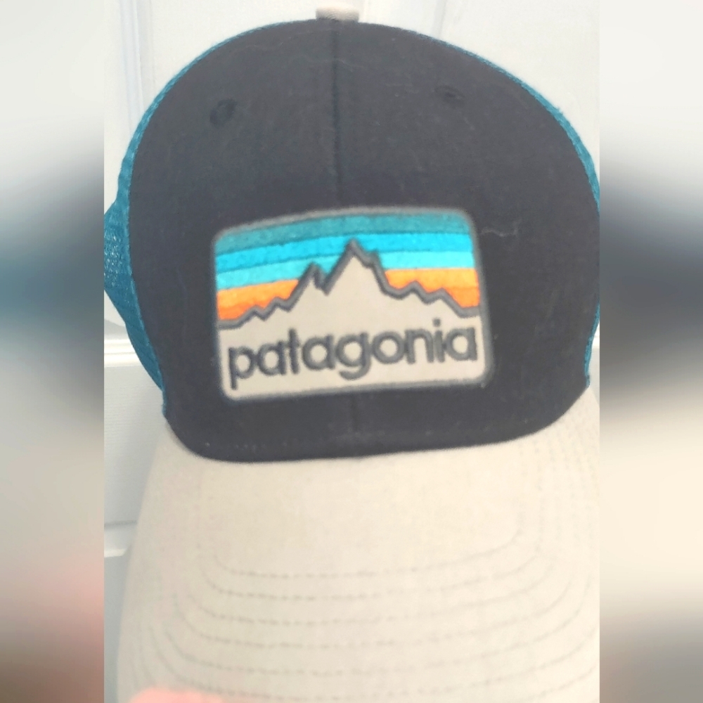 Patagonia teal hat